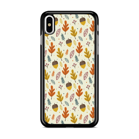 Autumn Things Pattern iPhone X / XS / XS Max Case