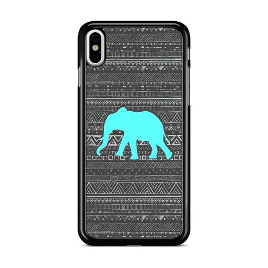 Aztec Elephant Turquoise iPhone X / XS / XS Max Case
