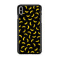 Bananas Fruit Pattern Black iPhone X / XS / XS Max Case
