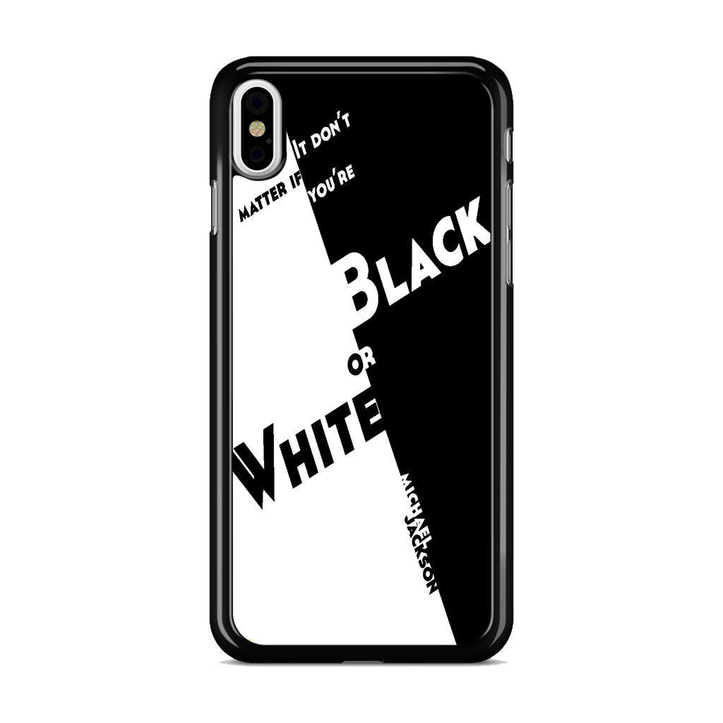 Black Or White Michael Jackson iPhone X / XS / XS Max Case