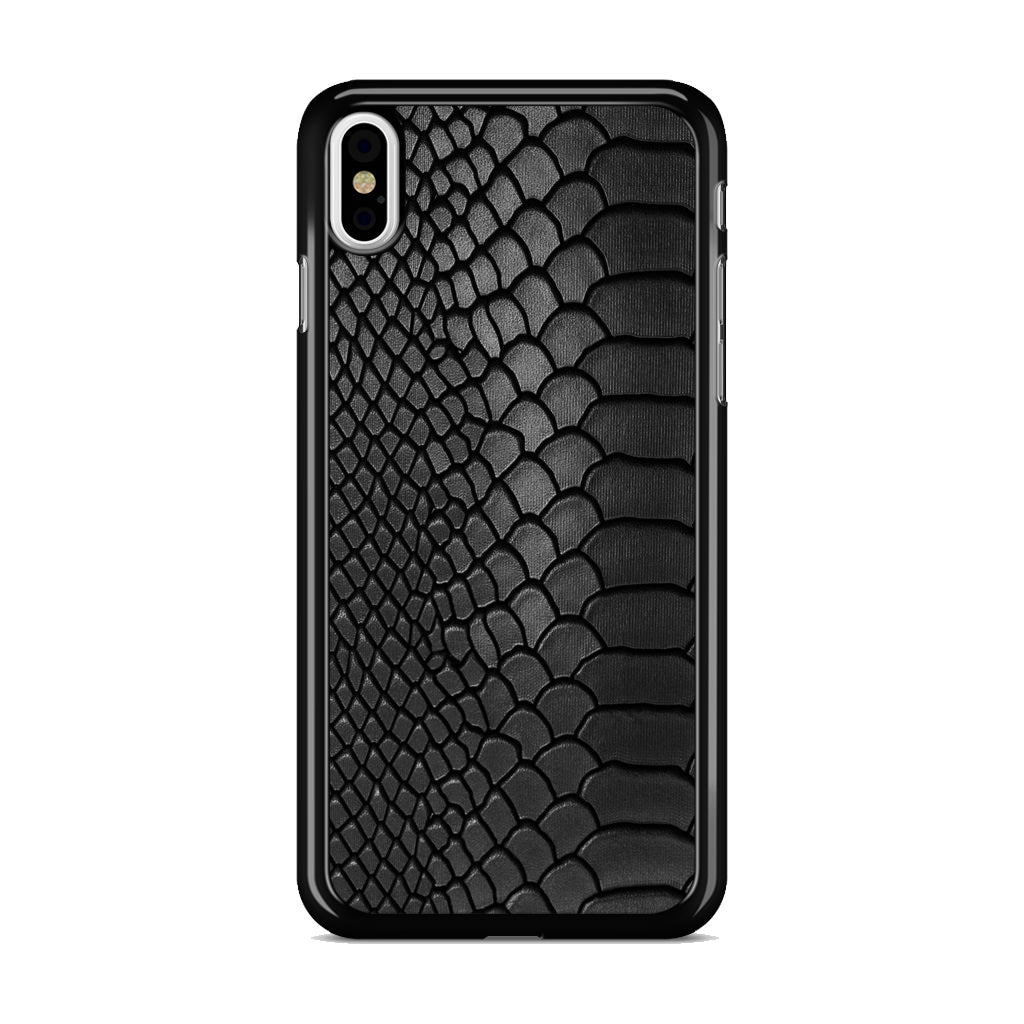 Black Snake Skin Texture iPhone X / XS / XS Max Case