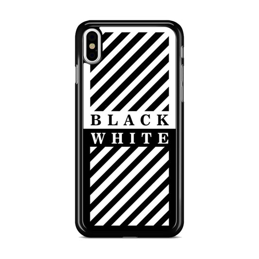 Black White Stripes iPhone X / XS / XS Max Case