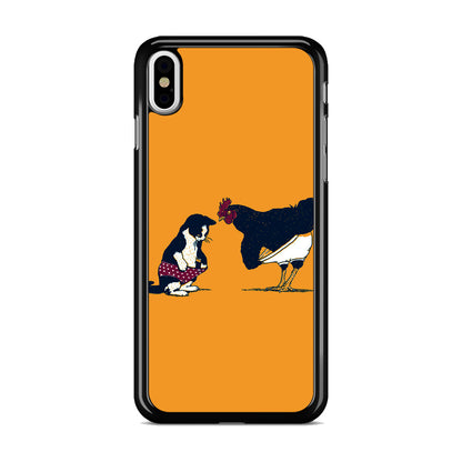 Cat Chicken Yellow Underwear Cute iPhone X / XS / XS Max Case