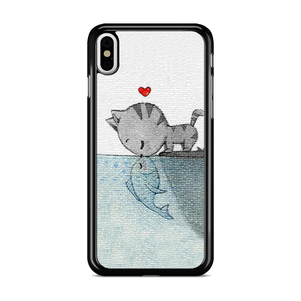 Cat Fish Kisses iPhone X / XS / XS Max Case