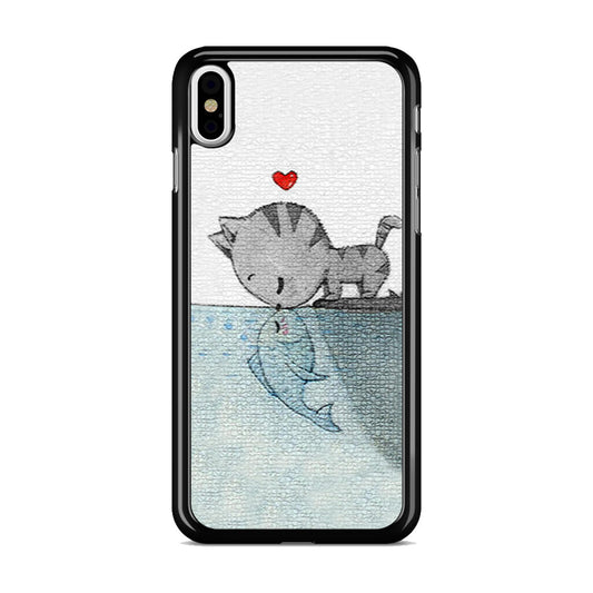 Cat Fish Kisses iPhone X / XS / XS Max Case