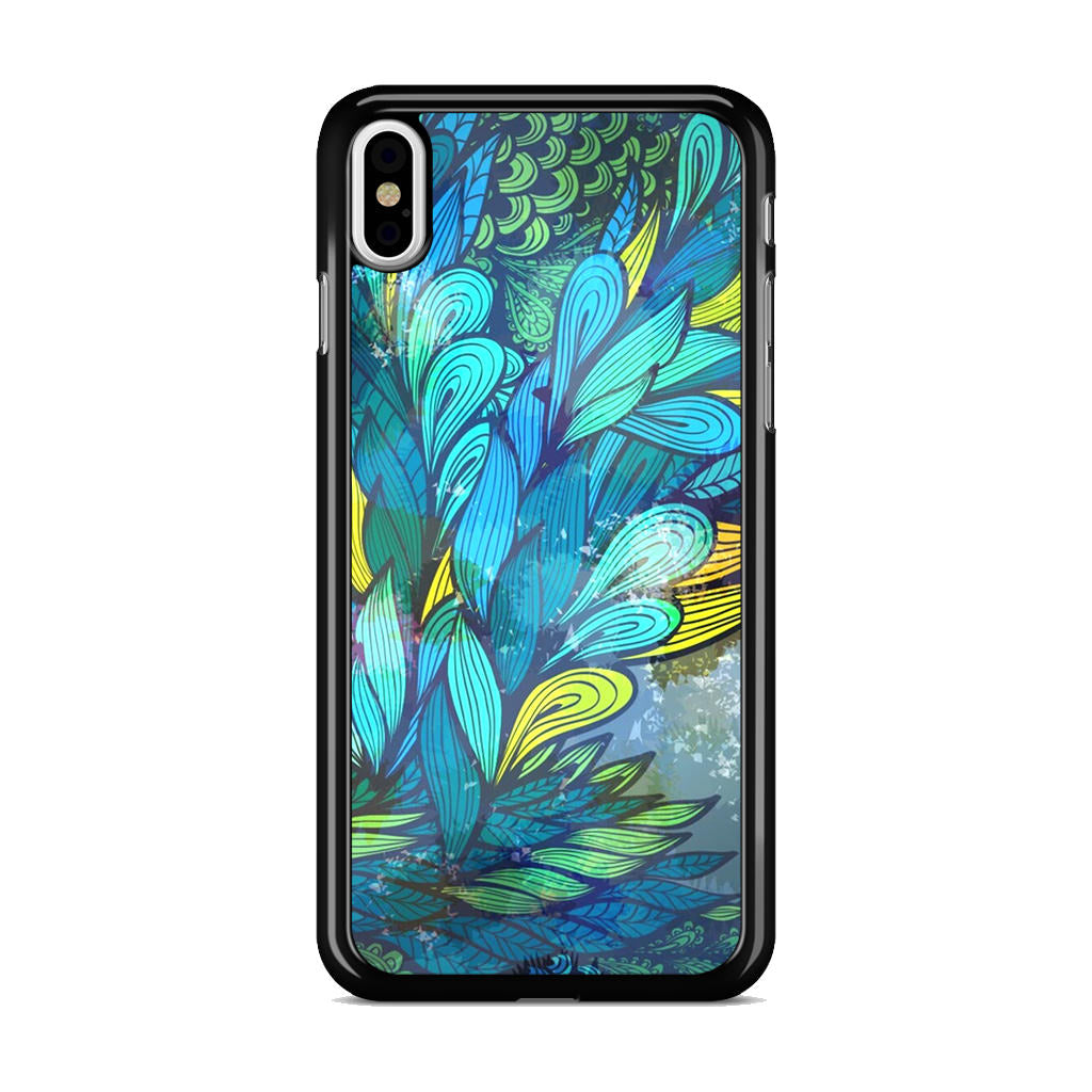 Colorful Art in Blue iPhone X / XS / XS Max Case