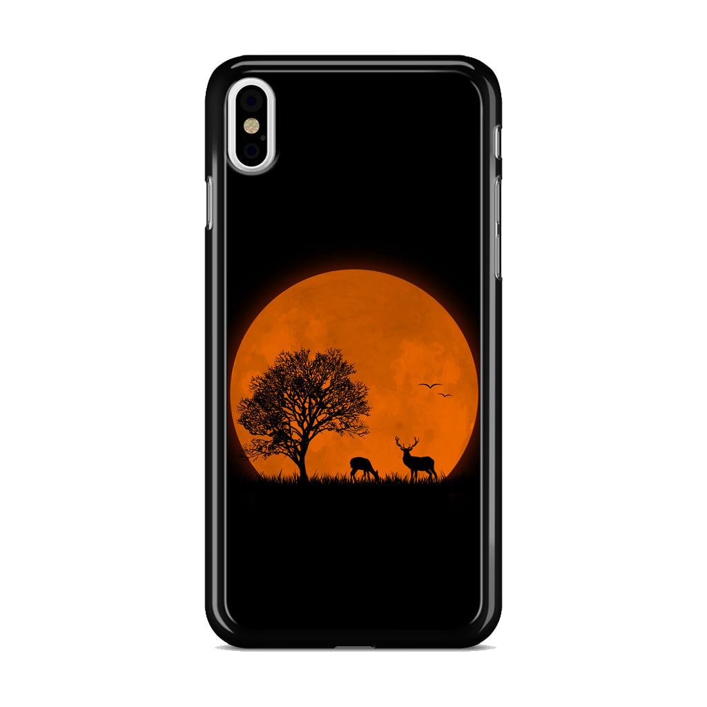 Deer Silhouette iPhone X / XS / XS Max Case