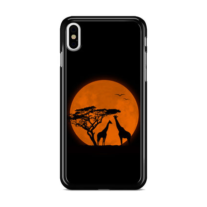 Giraffes Silhouette iPhone X / XS / XS Max Case