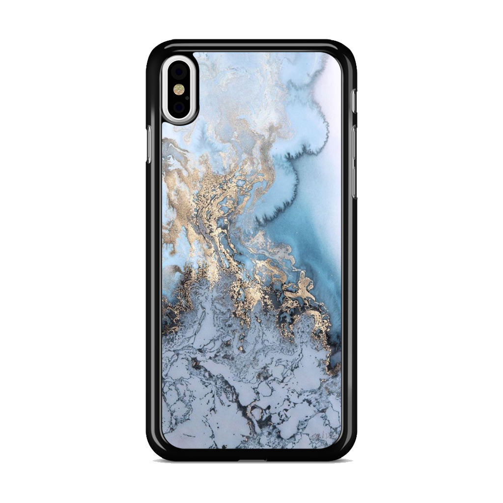 Golden Azure Marble iPhone X / XS / XS Max Case