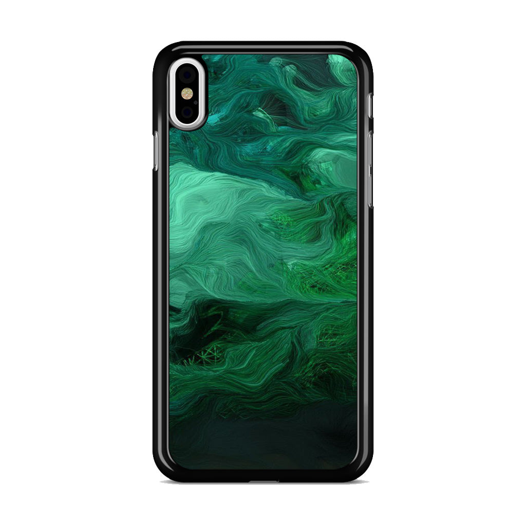 Green Abstract Art iPhone X / XS / XS Max Case