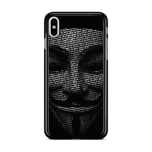 Guy Fawkes Mask Anonymous iPhone X / XS / XS Max Case