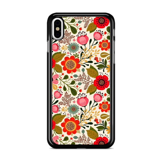 Hello Spring Pattern iPhone X / XS / XS Max Case