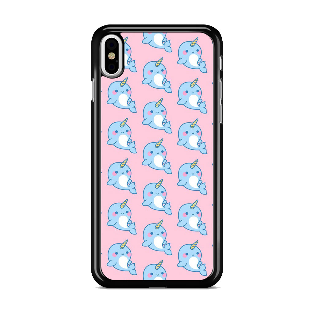 Horned Whales Pattern iPhone X / XS / XS Max Case