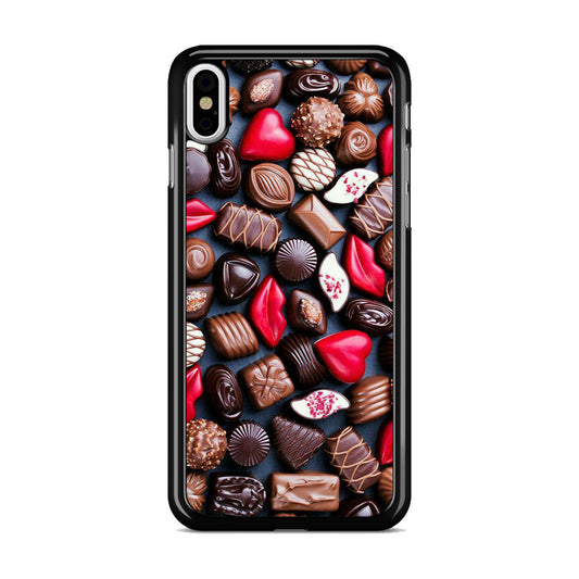 I Love Choco Pattern iPhone X / XS / XS Max Case