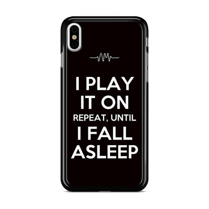 I Play It On Repeat iPhone X / XS / XS Max Case