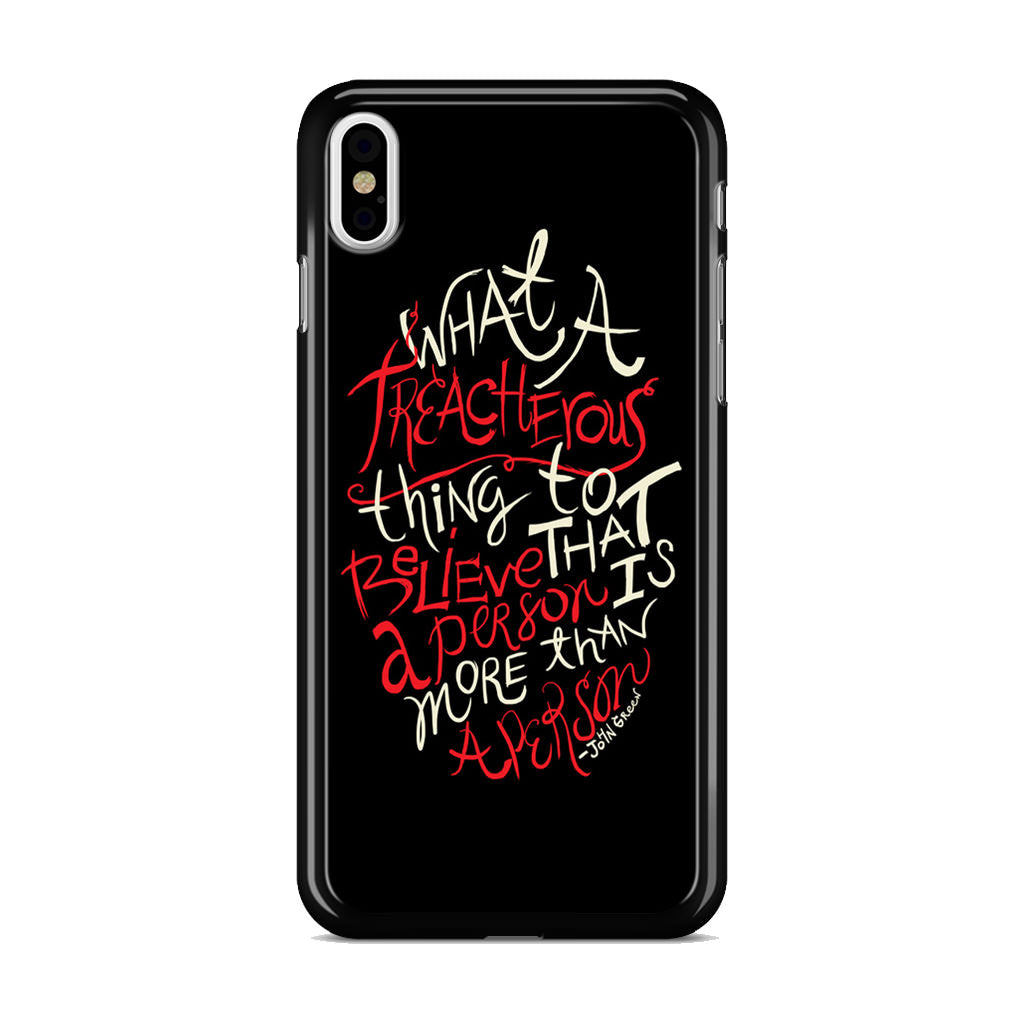 John Green Quotes More Than A Person iPhone X / XS / XS Max Case