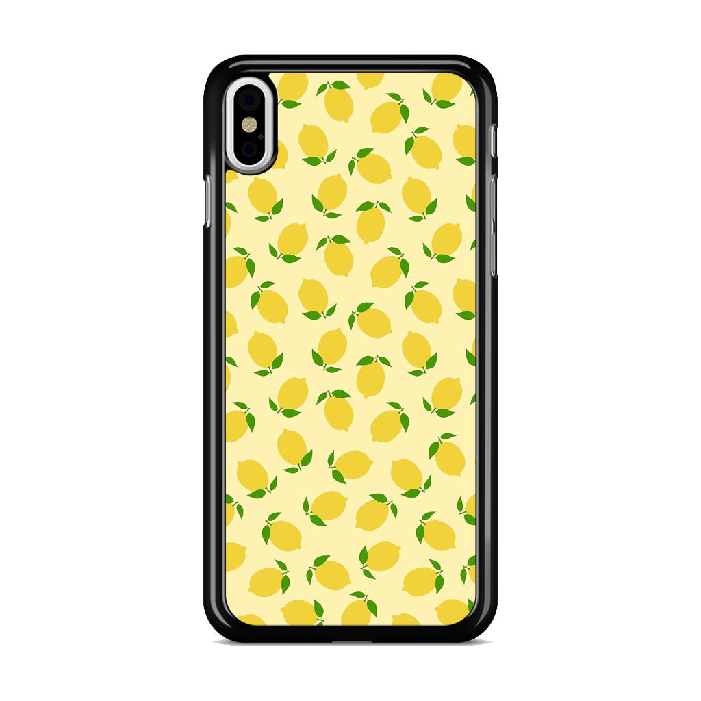 Lemons Fruit Pattern iPhone X / XS / XS Max Case