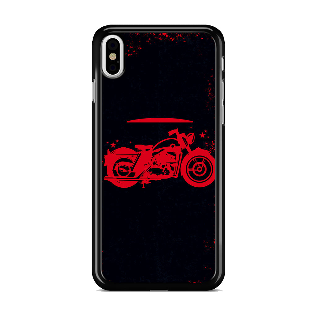 Motorcycle Red Art iPhone X / XS / XS Max Case