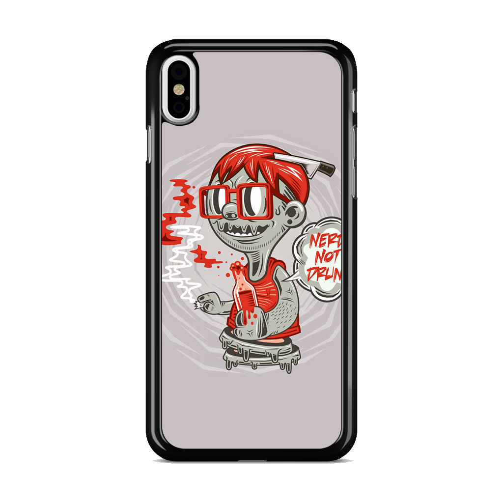 Nerd Not Drunk Zombie iPhone X / XS / XS Max Case