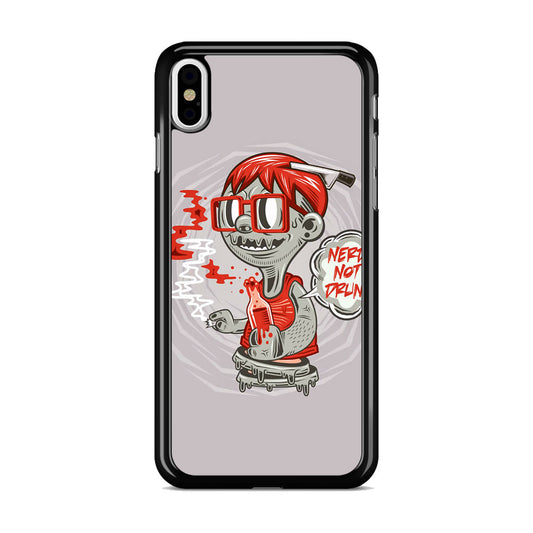 Nerd Not Drunk Zombie iPhone X / XS / XS Max Case