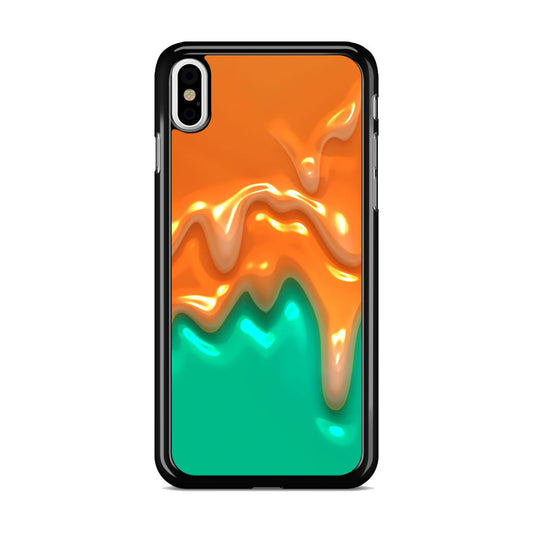 Orange Paint Dripping iPhone X / XS / XS Max Case