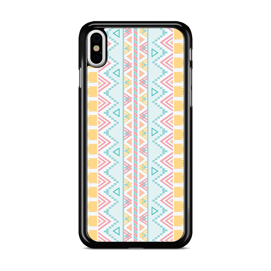 Peach Aztec Pattern iPhone X / XS / XS Max Case