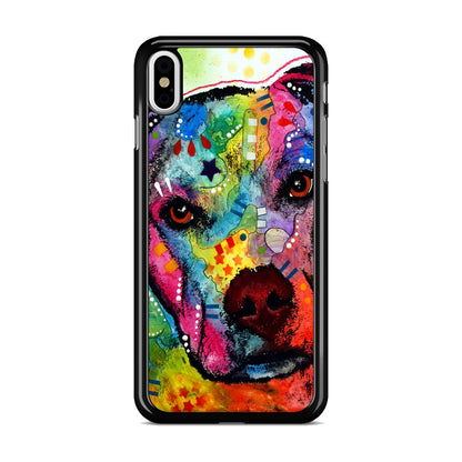 Pitbull Love Painting iPhone X / XS / XS Max Case