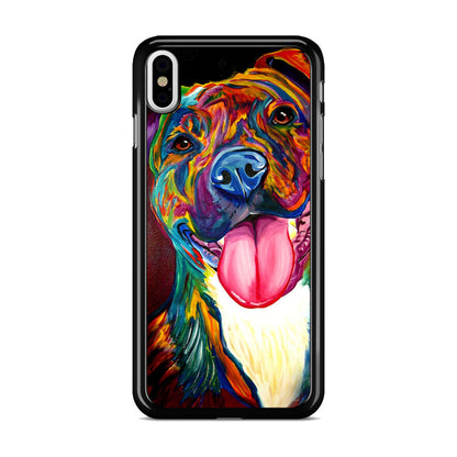 Pitbull Painting Art iPhone X / XS / XS Max Case