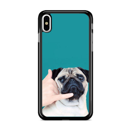 Pug is on the Phone iPhone X / XS / XS Max Case