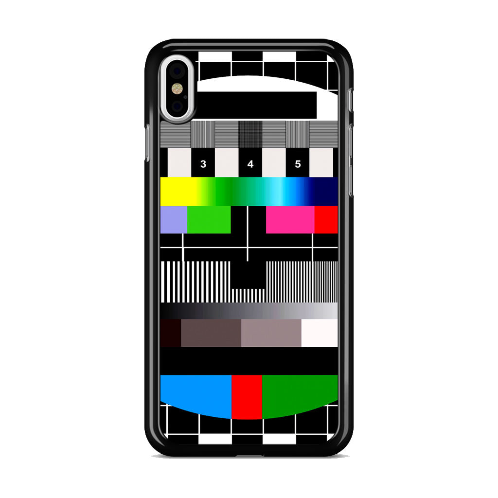 Scheme Pause TV Colorful Mesh iPhone X / XS / XS Max Case