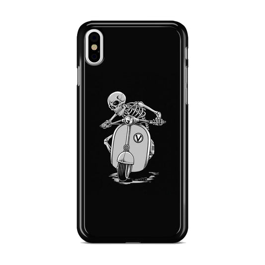 Skeleton Rides Scooter iPhone X / XS / XS Max Case