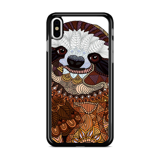 Sloth Ethnic Pattern iPhone X / XS / XS Max Case