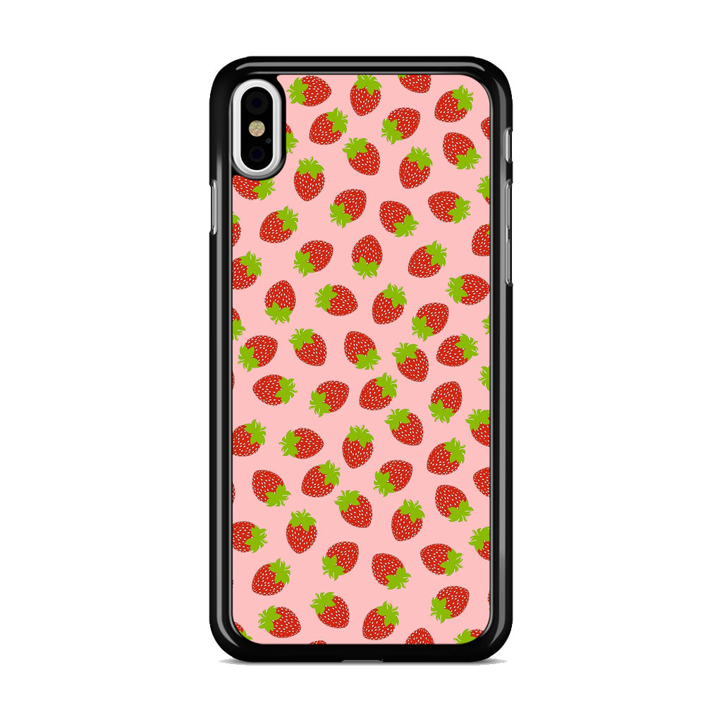 Strawberries Pattern iPhone X / XS / XS Max Case