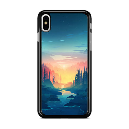 Sunset at The River iPhone X / XS / XS Max Case