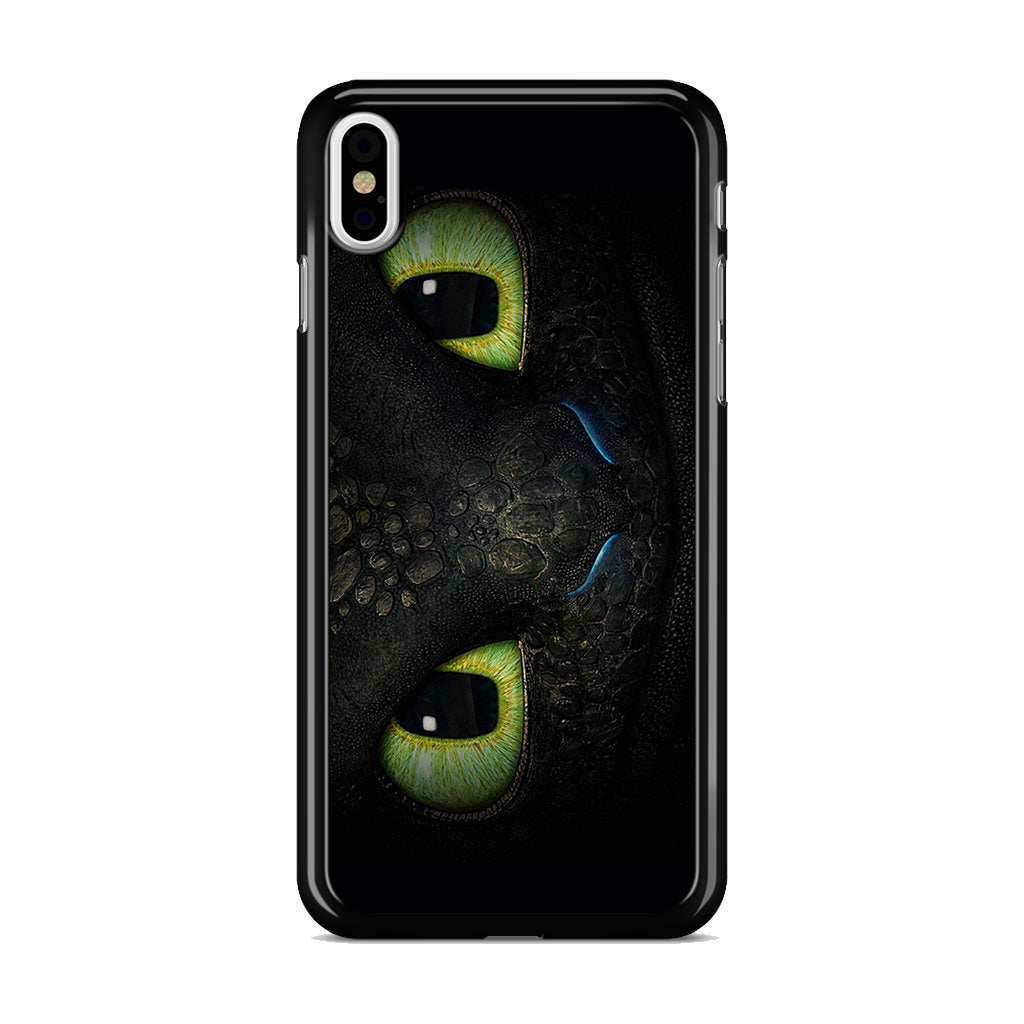 Toothless Dragon Eyes Close Up iPhone X / XS / XS Max Case