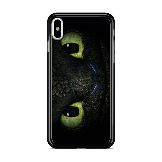 Toothless Dragon Eyes Close Up iPhone X / XS / XS Max Case