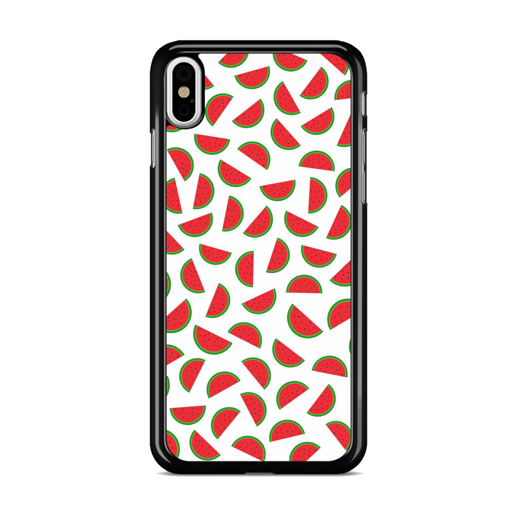 Watermelon Fruit Pattern White iPhone X / XS / XS Max Case