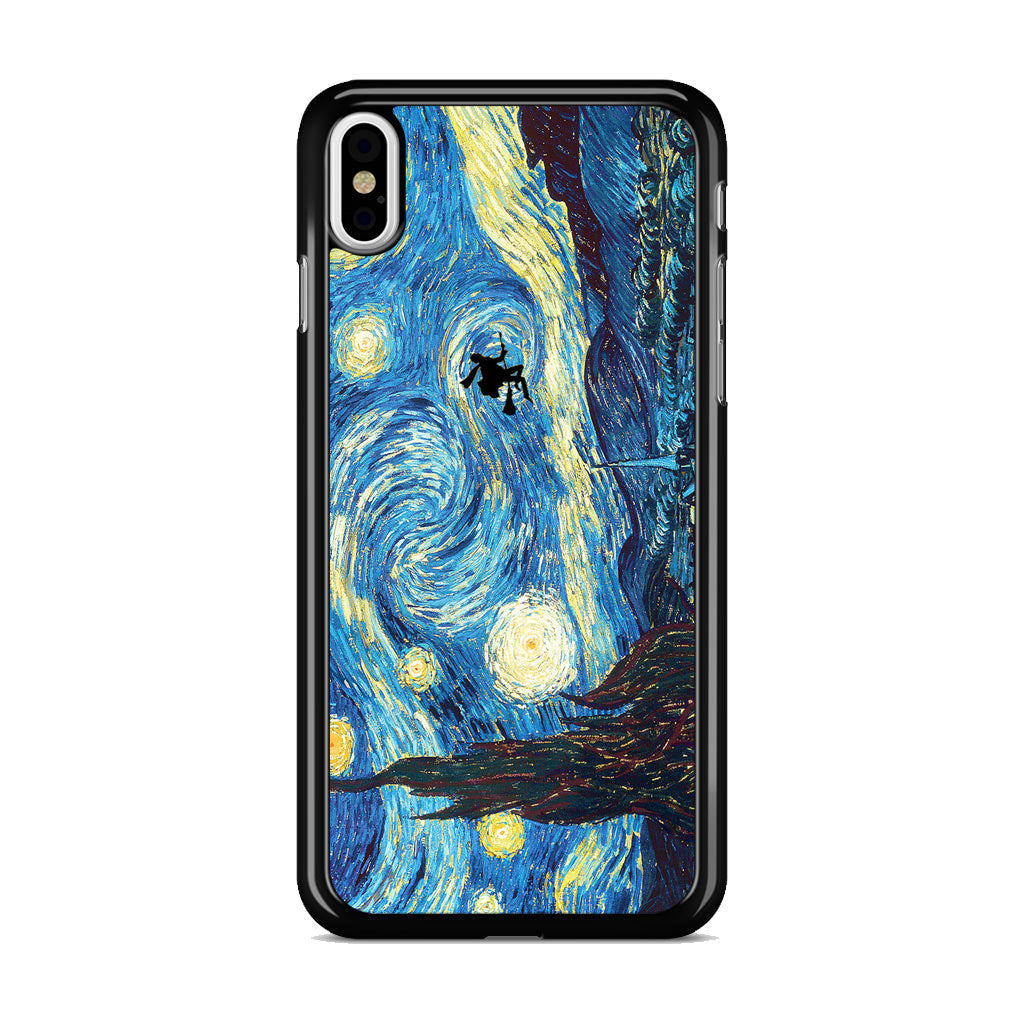 Witch on The Starry Night Sky iPhone X / XS / XS Max Case