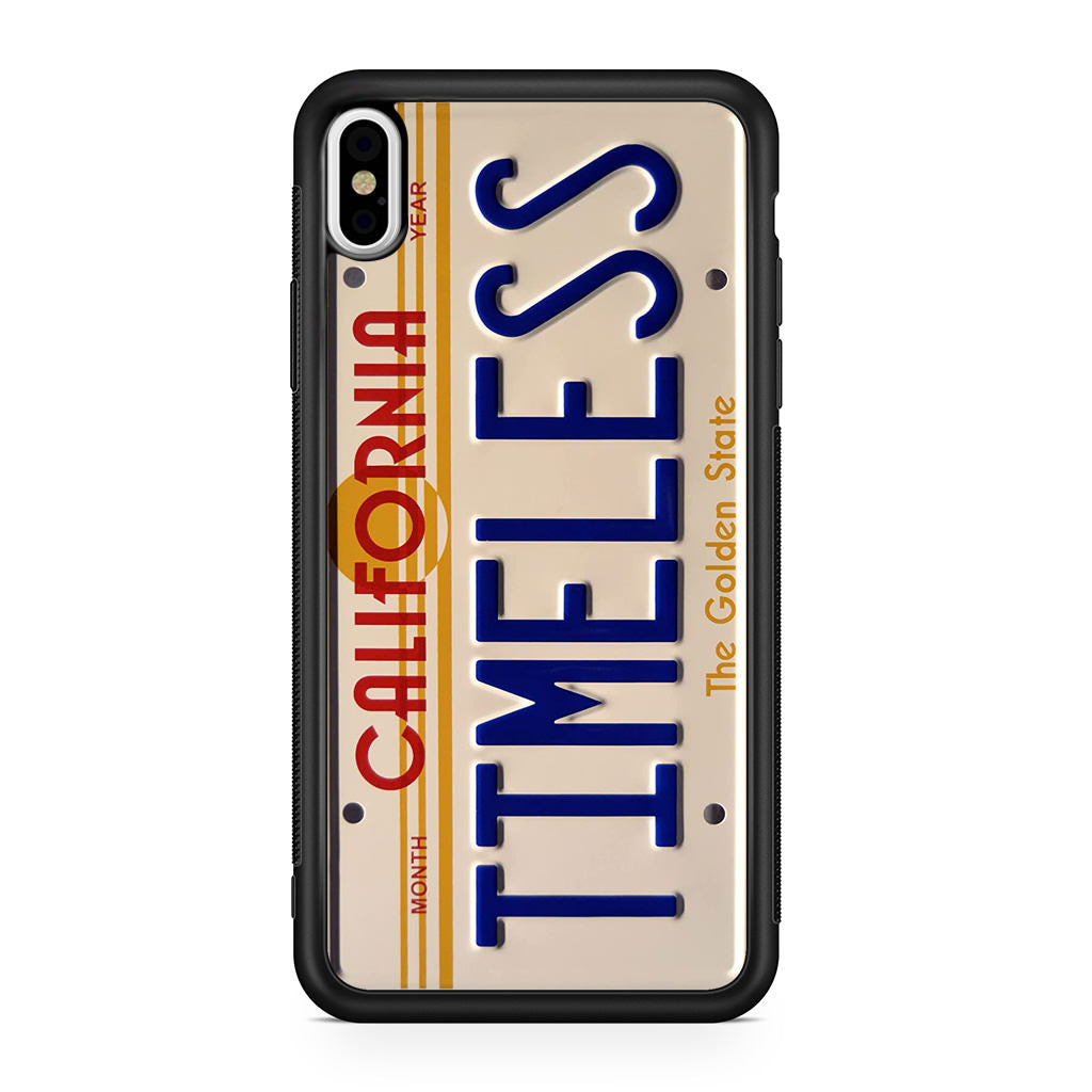 Back to the Future License Plate Timeless iPhone X / XS / XS Max Case