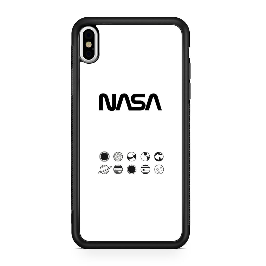 NASA Minimalist White iPhone X / XS / XS Max Case