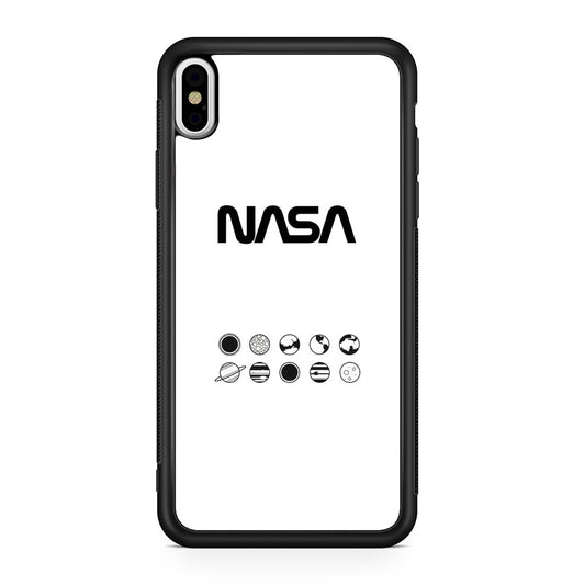 NASA Minimalist White iPhone X / XS / XS Max Case