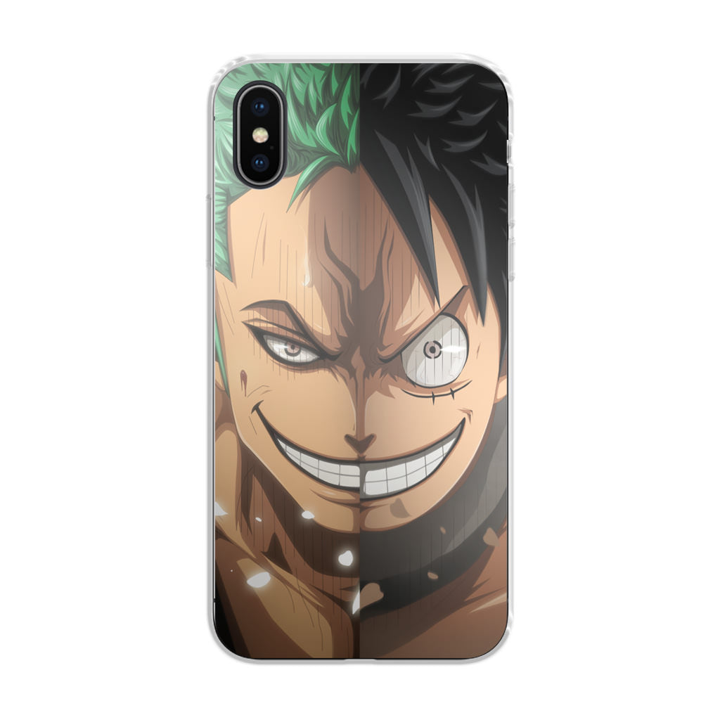 Luffy And Zoro Half Smile iPhone X / XS / XS Max Case