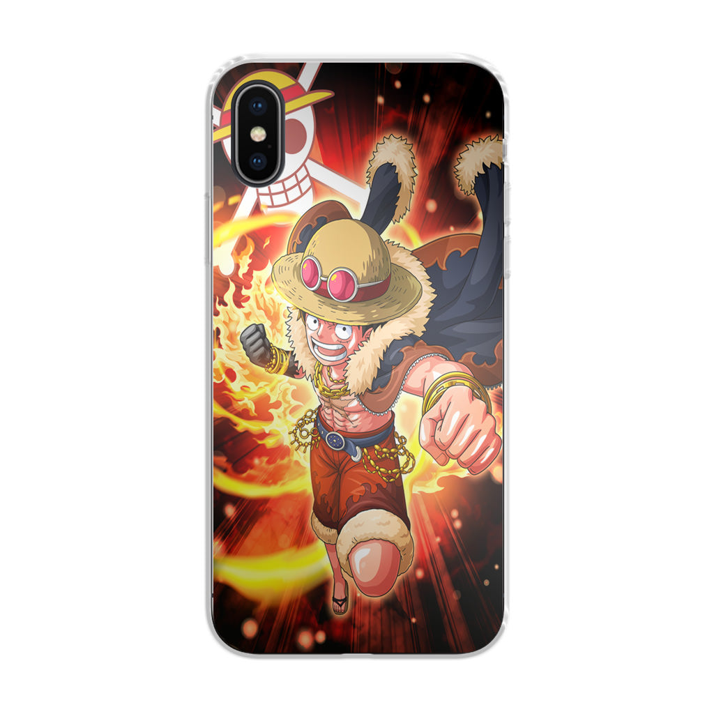 Luffy Red Hawk Punch iPhone X / XS / XS Max Case