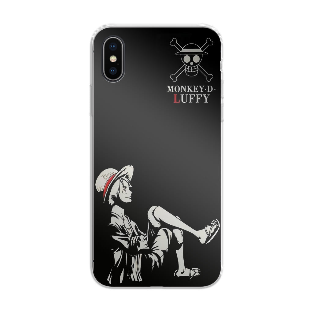 Monkey D Luffy Black And White iPhone X / XS / XS Max Case