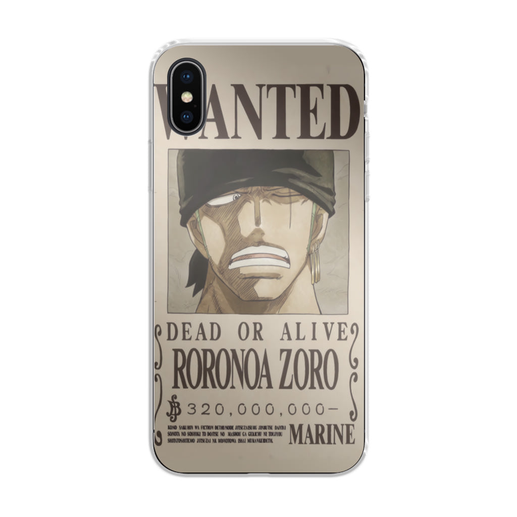 Roronoa Zoro Bounty iPhone X / XS / XS Max Case