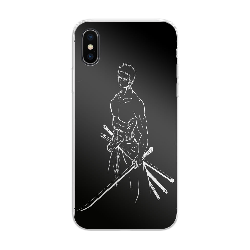 Roronoa Zoro Outlines iPhone X / XS / XS Max Case