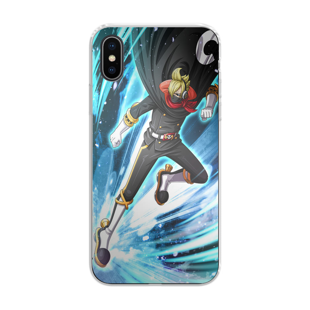 Stealth Black Vinsmoke Sanji iPhone X / XS / XS Max Case