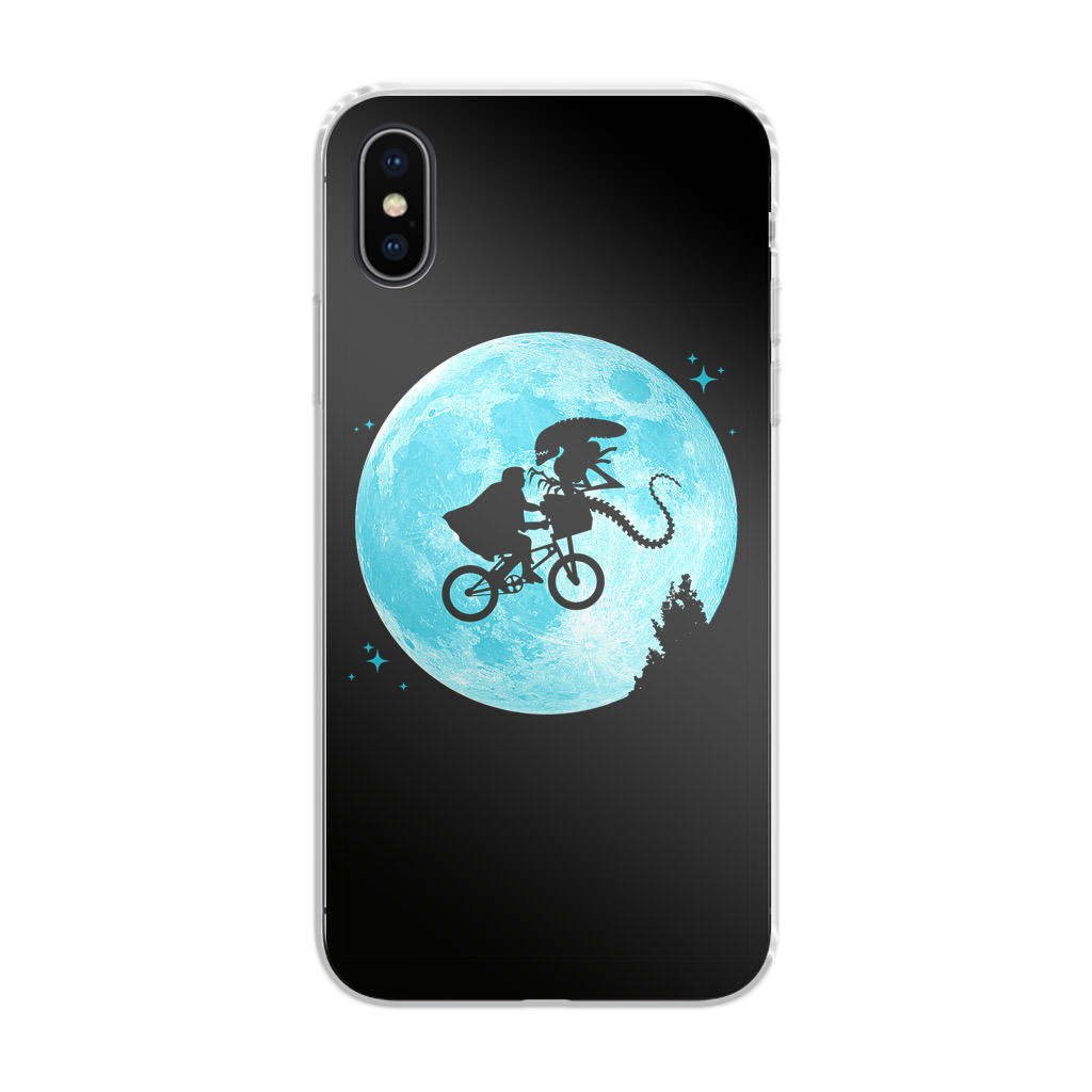 Alien Bike to the Moon iPhone X / XS / XS Max Case
