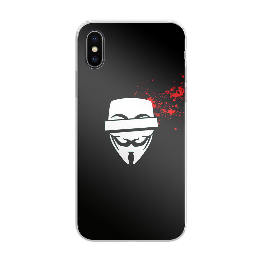 Anonymous Blood Splashes iPhone X / XS / XS Max Case