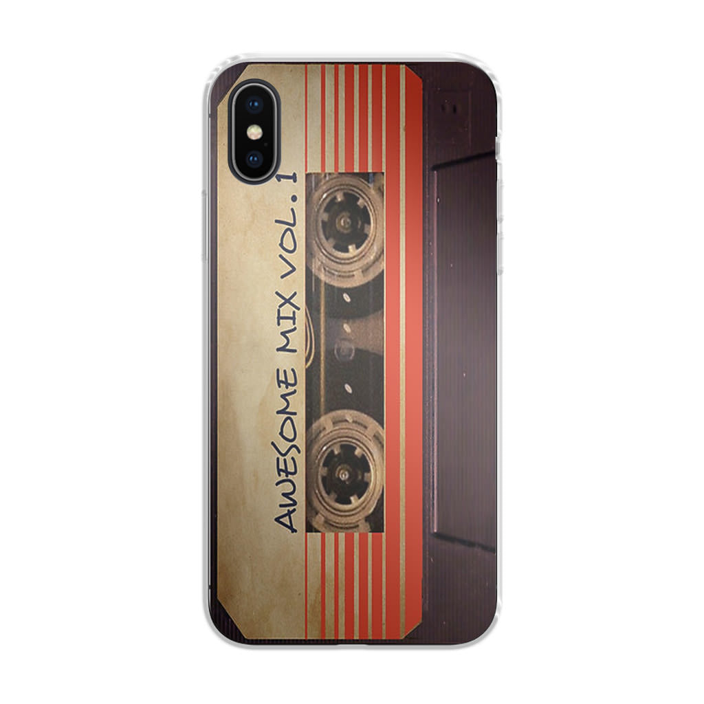 Awesome Mix Vol 1 Cassette iPhone X / XS / XS Max Case